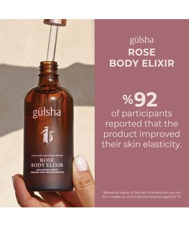 g lsha Rose Body Elixir Luxurious Rose Body Oil 100 ml / 3.38 Fl Oz Deep Moisturizing Firming & Nourishing with Vitamins A D E & Omegas Jojoba Oil Baobab Oil - Buy Online on GoSupps.com