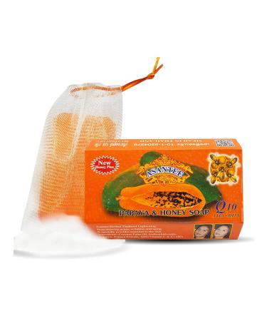 Buy Asantee Papaya & Honey Soap 125g - Pack of 3 | Exfoliating and Moisturizing Soap - Buy Online on GoSupps.com