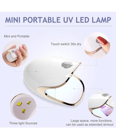 Clara Colors Gel Nail Kit with LED Nail Lamp - Easy DIY Fast Nail Extension Set with 550 Soft Gel Nail Tips and Glue - Acrylic Nail Art Kit JP-26 - Buy Online on GoSupps.com