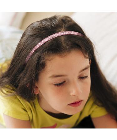 Yonoy Sparkle Plastic Headbands - 15 Glittery Colors - Fashionable No Slip Hair Accessories for Girls - Buy Online on GoSupps.com