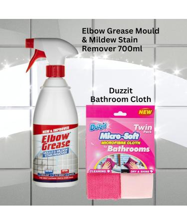 Bathroom Cleaner Bundle Products 10pcs | Elbow Grease Toilet Cleaner Stain Remover Spray Extra Long Rubber Gloves Microfibre Cloths Duzzit Wipes and more! Includes Sinta Gifts Pen - Buy Online on GoSupps.com