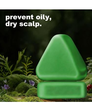  ETUCYNG Soap Shampoo Solid 3 Pieces Triangle Shampoo | Gentle Bar Control Green Oil Daily Care Scalp Types Hair Types Home Travel Bathroom - Buy Online on GoSupps.com