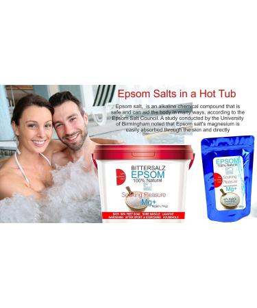 Organic Magnesium Epsom Salt - Bath Salts and Tired Legs Calluses Muscle Recovery Relaxation Magnesium Skin Recharge Ex - Buy Online on GoSupps.com