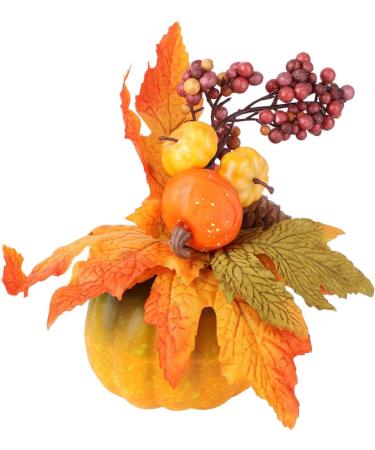 HOMSFOU 2 Pcs Halloween Pumpkin Decoration Home Decor Pumpkin Decorations Fall Decorations Halloween Party Pumpkin Decor Pumpkin Adornment for Home Pumpkin Ornament Household Props Orangex2pcs 15x5.5cmx2pcs - Buy Online on GoSupps.com