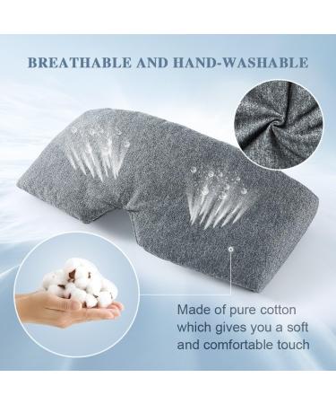 FRESHME Handmade Cotton Sleep Mask for Women Men - Blackout Eye Mask for Sleeping with Adjustable Velcro - Soft Breathable Blindfold for Night Nap Travel - Buy Online on GoSupps.com