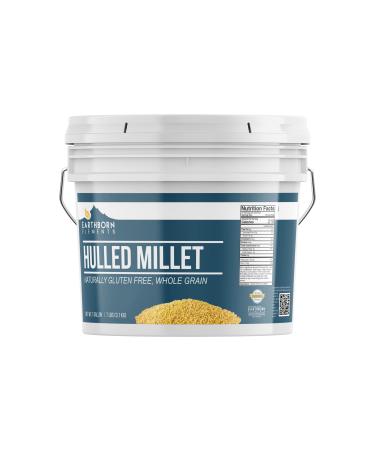 Earthborn Elements Hulled Millet, 1 Gallon Bucket, Perfect for Baked Goods, Hot Cereals, Casseroles, & Side Dishes 7 Pound (Pack of 1)