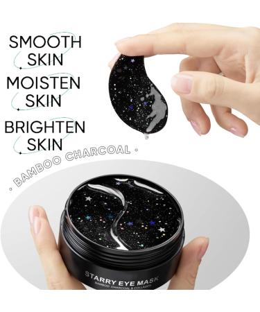 Bamboo Charcoal Collagen Eye Patches for Dark Circle - Wrinkle Patches - Moisturizing Eye Masks - Eye Bags Remover - Fading Fine Lines and Firming Skin - Buy Online on GoSupps.com