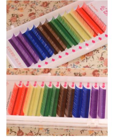 Scala Mink Eyelash Extensions - C Curl 0.15mm Individual Lashes | 6 Colors Assorted in One Tray (12mm) for Stunning Looks - Buy Online on GoSupps.com