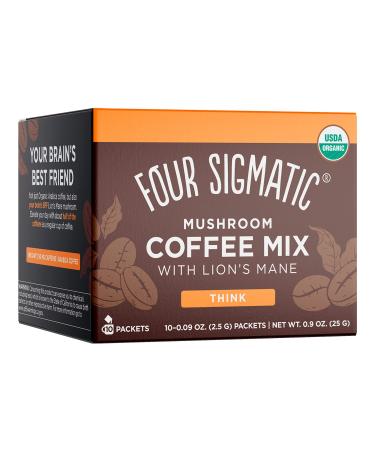 Four Sigmatic Mushroom Coffee Mix with Lion's Mane 10 Packets 0.09 oz (2.5 g) Each