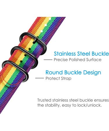 Fintie Soft Nylon Replacement Band for Fitbit Versa 2/Versa/Versa Lite - Colorful Wristband Accessory for Fitbit Versa Smart Watch - Buy Online on GoSupps.com
