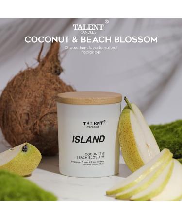 Natural Soy Wax Candles for Home | Scented Stress Relief & Relaxation | Coconut & Beach Blossom Medium Jar Decor - Buy Online on GoSupps.com