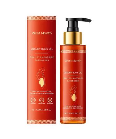 Body Firming Oil & Hydrating Massage Oil | Skin Tightening Appearance for Arms Thighs & Belly | Vitamin E Jojoba & Rosemary | Daily Moisture for Dry Loose Skin & Uneven Texture Care 3.38 fl.oz