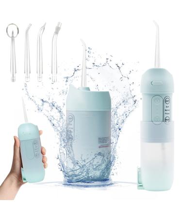 Cordless Water Flosser, Dental Oral Irrigator, MuralMax Professional 300ML Water Teeth Cleaner 3 Modes with 4 Replaceable Jet Tips & Detachable Water Tank for Home Travel Braces Bridges Care IPX7 1 Count (Pack of 1)