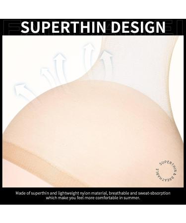 Fandamei HD Wig Caps 4PCS - Ultra Thin & Invisible Light Brown Nylon Caps for Women | Stretchy & Comfortable Transparent HD Caps for Lace Front Wigs | Summer Essential - Buy Online on GoSupps.com
