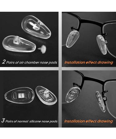 TEKPREM Eyeglass Repair Tools Kit - Glasses Screwdriver Set with Screws, Nose Pads, Tweezer, Cleaning Cloth - for Eye glasses, Sunglasses Repair and Nose Piece Replacement - Buy Online on GoSupps.com