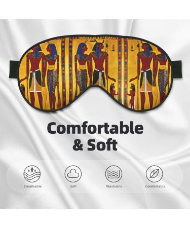 Ancient Egypt Tribe Series Print Double-Sided Eye Mask Soft and Light Blocking for Enhancing Sleep Quality - Buy Online on GoSupps.com