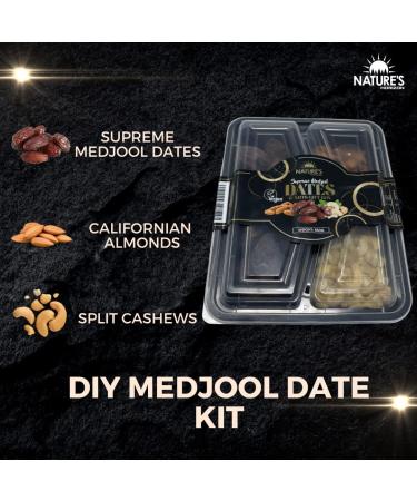 Nature's Horizon Supreme Medjool Dates & Nuts Gift Box (550g) | Medjool Dates Almonds & Cashew Nuts Selection | Perfect Gift for Any Occasion - Buy Online on GoSupps.com