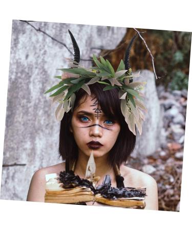 SOESFOUFU Croissant Demon Horns Black Headband Halloween Head Decoration Antelope Headband Cosplay Headband Goth Headbands Cosplay Horns Goth Accessories for Women Horns Cosplay Devil Horns - Buy Online on GoSupps.com