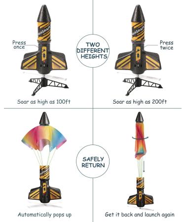 SainSmart Jr. Rakete Motorized Rocket Toy - Outdoor Fun for Kids 8-12 | Launch Up to 61 Meters - Buy Online on GoSupps.com