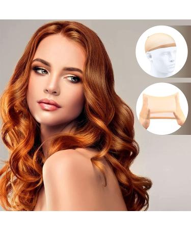 Sweatproof Silicone Wig Grip Headbands & Nylon Caps Set - 12 Pcs | Non-Slip & Adjustable | Perfect for Women's Sport, Yoga & Cosplay - Buy Online on GoSupps.com