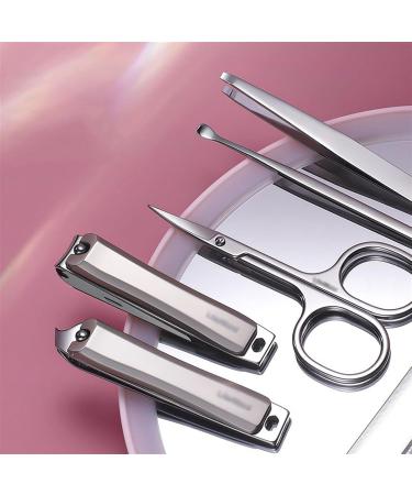 Nail Clippers Nail Clipper Kit Women's Nail Clipper Set 6 Pieces Stainless Steel Manicure Kit with Nail Clippers Portable Travel Nail Care Tools (Color : Pink) - Buy Online on GoSupps.com