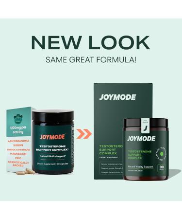 Joymode Testosterone Support Complex (90ct) -Natural Supplement for Men w/ Ashwagandha  DIM  Magnesium  Zinc & Boron - Buy Online on GoSupps.com
