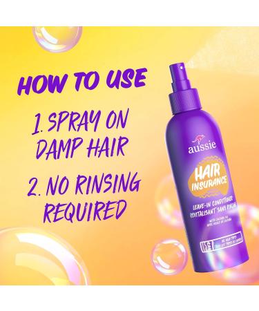Aussie Hair Insurance Leave-In Conditioner with Jojoba Oil & Sea Kelp | 8 fl oz - Buy Online on GoSupps.com