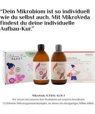 Microveda Advanced Cure Set - 2x0.5L Vegan Microbiotic Ferment Drink in Glass Bottles | Activate Sensitive & Balance - Buy Online on GoSupps.com