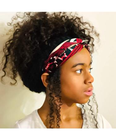 FROG SAC African Headbands Set for Girls, Women, and Teens - Knotted Elastic Twist Headwrap Hair Accessories in Designer Print - Buy Online on GoSupps.com