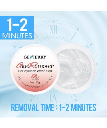 GEMERRY Lash Extension Remover 10g - Gentle Cream Formula for Sensitive Skin Quick Dissolve Lash Glue Remover for Eyelash Extensions (Rose) - International Shipping Available - Buy Online on GoSupps.com