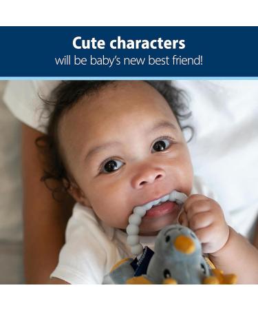 Dr. Brown's HappyPaci 100% Silicone Baby Pacifier 0-6m - Triceratops & Blue - Pack of 4 - Buy Online on GoSupps.com