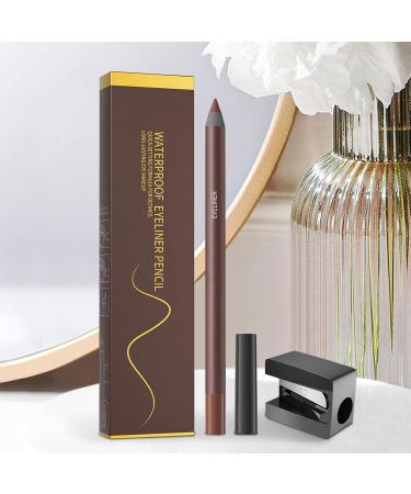 Eye Pencils For Women Waterproof Eye Gel Pencil with Sharpener Long Lasting Liquid Makeup Liner For Women Daily Use 3chocolate - Buy Online on GoSupps.com