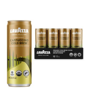 Lavazza Organic Cappuccino Cold Brew Coffee - (8 Fluid Ounce - Pack of 12) Cappuccino Cold Brew 8 Fl Oz (Pack of 12)