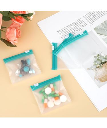 24Pcs Zippered Pill Pouch Bags - Reusable Medicine Organizer for Travel | Slide Lock Self-Sealing Bags for Pills & Vitamins (Green 2.95x2.95 inch - Buy Online on GoSupps.com