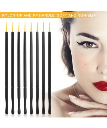 100pcs Disposable Eyeliner Brush Set - Hard Head Eyeliner & Eye Shadow Makeup Tools - Perfect for Professional & Home Use - Buy Online on GoSupps.com