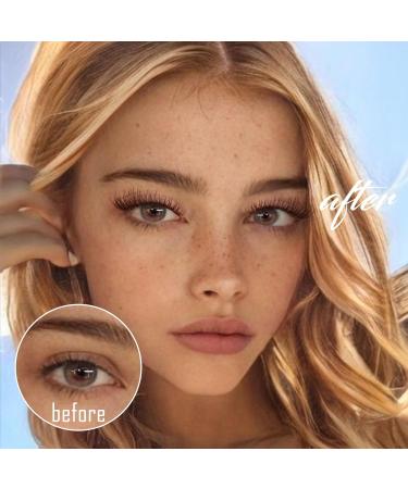Buy Brown Magnetic Eyelashes - Natural Look Wispy Cat Eye Lashes with Applicator | No Glue 4 Magnets - Ruairie - Buy Online on GoSupps.com