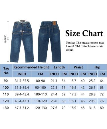 SEAUR Baby Boys Blue Ripped Jeans | Elastic Waistband Stretch Denim Pants 2-3 Years - Buy Online on GoSupps.com