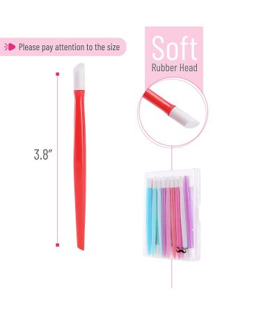 Mr. Pen Plastic Handle Nail Cuticle Pusher 30 Pack - Colorful Rubber Tipped Tool for Nails - Buy Online on GoSupps.com