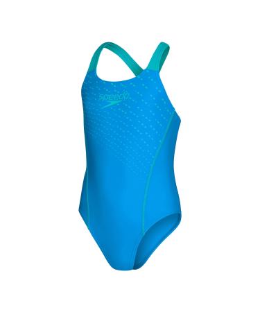 Speedo Medley Logo MDLT JF Blue/Green Bondi Blue/Aquarium 11-12 years Blue / Green