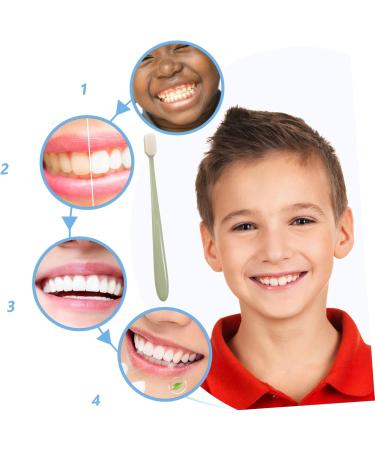 Coophya 4 Soft Travel Toothbrush | Gentle Bristles for Adults & Kids | Peppermint Bonbon Flavor | Manual Toothbrush (1 Pack) - Buy Online on GoSupps.com