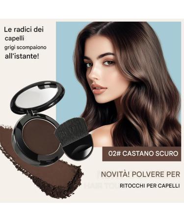 Root Concealer Powder Long-Lasting Hair Shading Powder with Applicator and Mirror - Light Root Concealer for Instantly More Voluminous Hair - Buy Online on GoSupps.com
