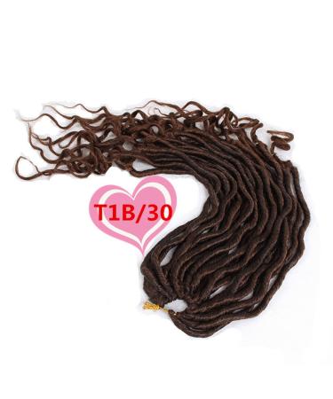 Eunice 20 Wavy Faux Locs - Synthetic Crochet Braids Curly Dreadlocks (3 Packs 1B/30) | Shop Internationally! - Buy Online on GoSupps.com