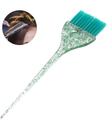 Glitter Handle Hair Dye Brush Hair Coloring Tool with Long Handle Material Pearly Lustre Handle for Beauty Salon and Hair Salon (Green) - Buy Online on GoSupps.com