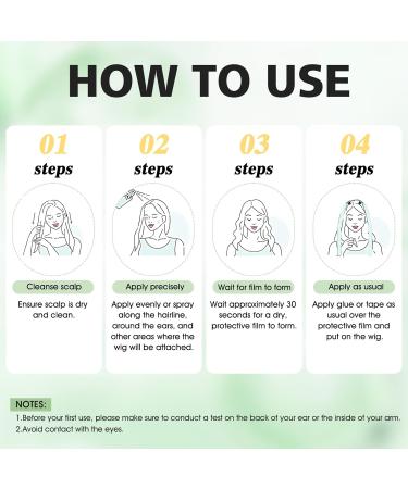  Allony Allony Scalp Protection Scalp Liquid for Sensitive Skin to Prevent Discomfort Caused by Glue Tape and Glue for Lace Wigs 100ml - Buy Online on GoSupps.com