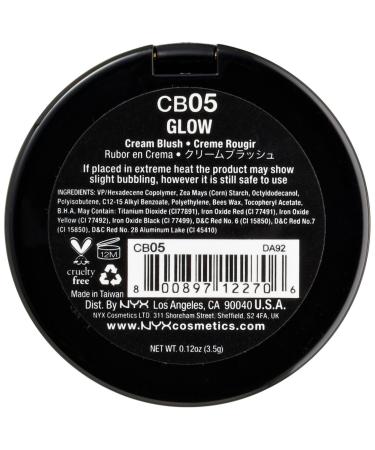 NYX Professional Makeup Cream Blush Glow - 0.12oz | Long-Lasting Formula - Buy Online on GoSupps.com