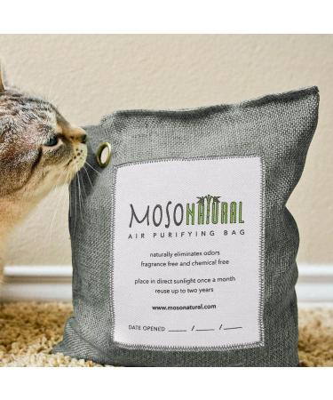 Moso Natural 500g Air Purifying Bag - Scent-Free Odor Eliminator for Kitchens, Bedrooms, Living Rooms & Pet Areas - Premium Bamboo Charcoal Absorber - Buy Online on GoSupps.com
