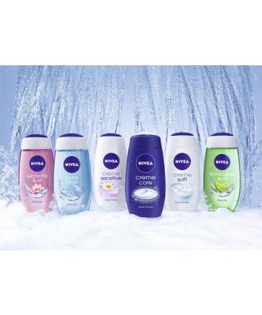 NIVEA Waterlily & Oil Shower Gel (250 ml) Refreshing Shower Gel with Valuable Oil Beads Pampering Shower with Delicate Water Lily Fragrance - Buy Online on GoSupps.com
