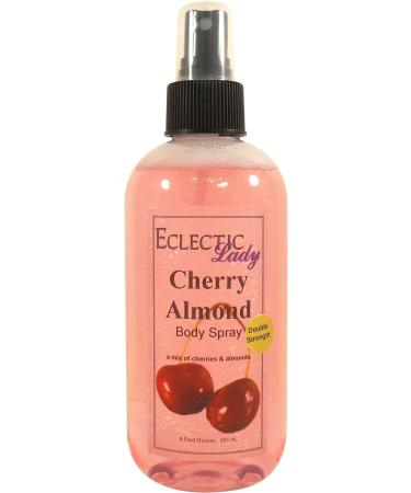 Cherry Almond Body Spray (Double Strength) 16 ounces Body Mist for Women with Clean Light & Gentle Fragrance Long Lasting Perfume with Comforting Scent for Men & Women Cologne with Soft Subtle Double Strength 16 Fluid Ounces