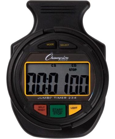 Champion Sports Jumbo Display Watch in Dark Gray - High Visibility Timepiece - Buy Online on GoSupps.com