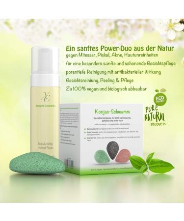  Xemeda Cosmetics Herbal Cleansing Foam for Gentle and Gentle Facial Cleansing Prevent Acne Blemishes Blackheads Pimples with Natural Ingredients 150ml - Buy Online on GoSupps.com